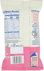 Earth's Best dissolvable teething sticks showing the strawberry and banana flavor elements clearly