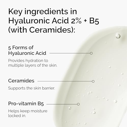Water-based hyaluronic treatment with vitamin B5 for moisture barrier