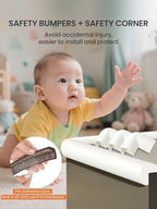 QYV furniture safety bumper white-gray color palette