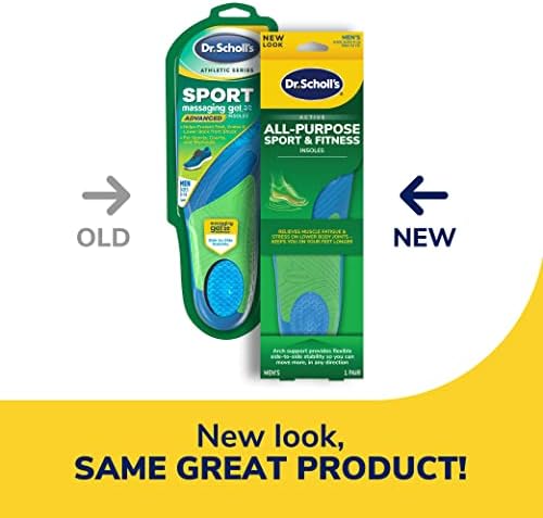 Dr. Scholl's Men's Athletic Series inserts highlighting the active perform arch shell.