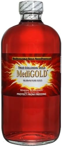 MediGOLD colloidal gold nutritional supplement nutrition label view