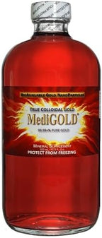 MediGOLD colloidal gold nutritional supplement nutrition label view