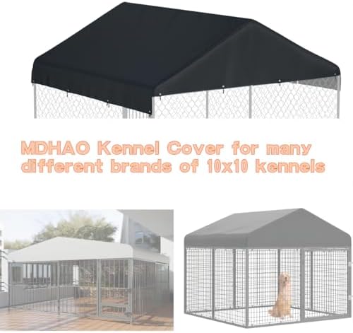 MDHAO weather resistant dog run replacement cover close up seam detail