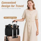 Tonyeee quilted diaper bag in use for labor and delivery