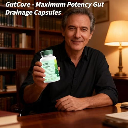 Sequente prebiotic and probiotic gut core capsules bottle for stomach comfort
