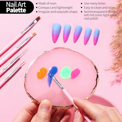 Fandamei magnetic nail stands with rose gold tips for press-on nails