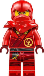 Assembled LEGO Ninjago mini temple training ground build with training dagger weapon attached