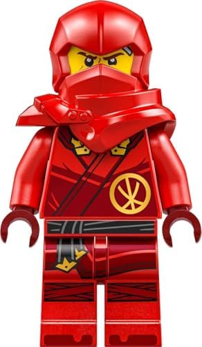 Assembled LEGO Ninjago mini temple training ground build with training dagger weapon attached