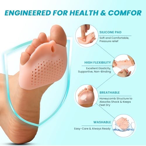 8 piece set of washable and reusable orthotic foot inserts