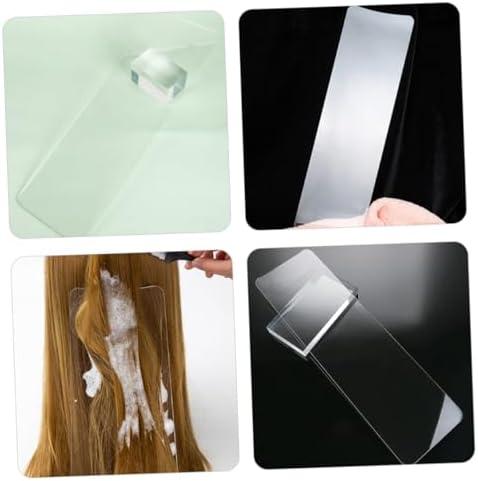 Clear Hair Highlighting Board Dye Paddle 15.70X4.72In Lightweight Acrylic Hair Color Tool for Precise Salon and Home Coloring - Image 7