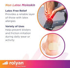 Cut to fit adhesive moleskin roll for custom orthopedic support lining.