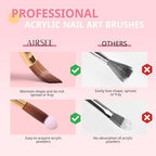 Airsee professional nail art brush set white handle