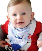 Close up of Nuby teething bib textured silicone corner