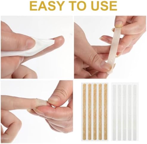 Close up view of water resistant medical grade reinforcement filaments on sterile skin closure strips.