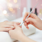 Demonstration of Fairy Cora dotting tools creating patterns on nails