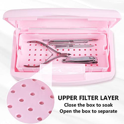 Side profile of Machine-Ya pink disinfection box