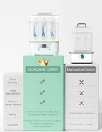 Side view of Momcozy bottle steam sterilizer unit