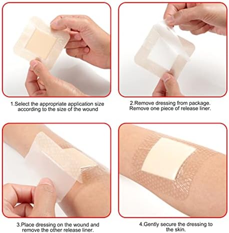Painless removal demonstration of the hypoallergenic FRESINIDER wound care bandage from skin