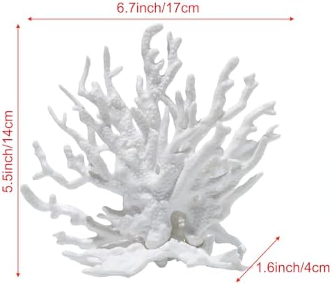 Besimple realistic synthetic stony coral aquarium ornament detail