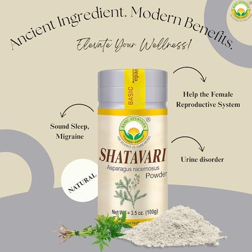 Authentic Basic Ayurveda wellness supplement jar on a clean white background