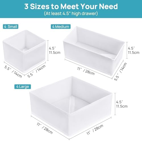 Vtopmart baby clothes organizer folded flat for storage
