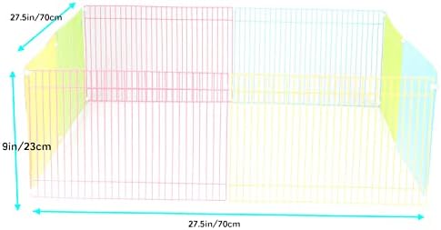 Emours Portable Small Animal Play Pen Rabbit Cages for Outdoor Indoor DIY Pet Fence for Bunny, Hamster, Guinea Pig,Puppy, Kitties, Corner Enclosed Play Cage, Multi-Color - Image 6