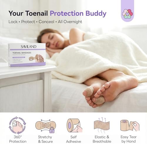 Skin-toned self adhesive toe wrap for securing medical creams.