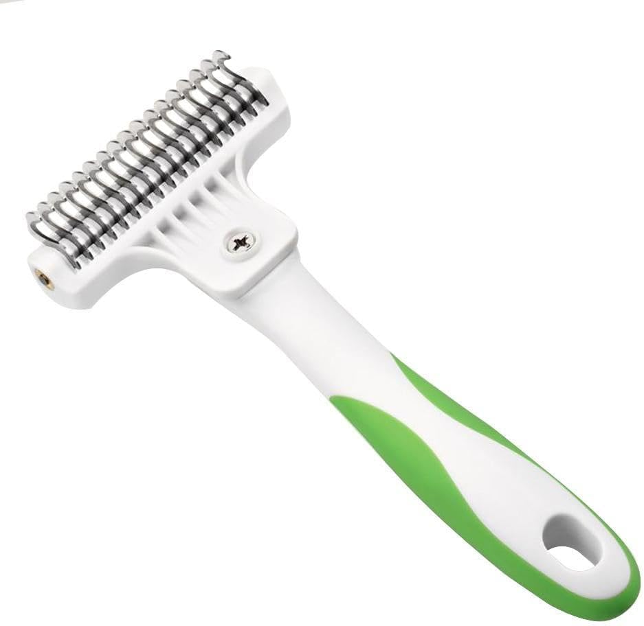Andis pet grooming rake stainless steel teeth close up