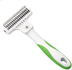 Andis pet grooming rake stainless steel teeth close up