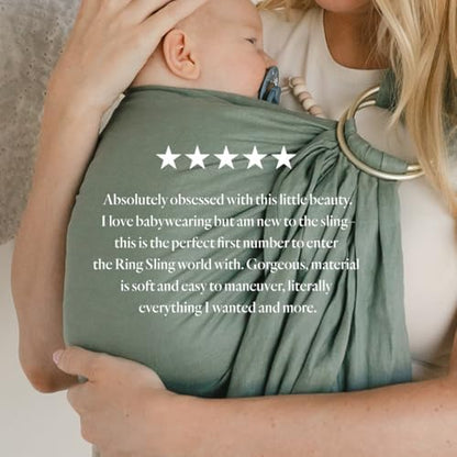 WildBird natural linen baby carrier folded compactly for travel and storage