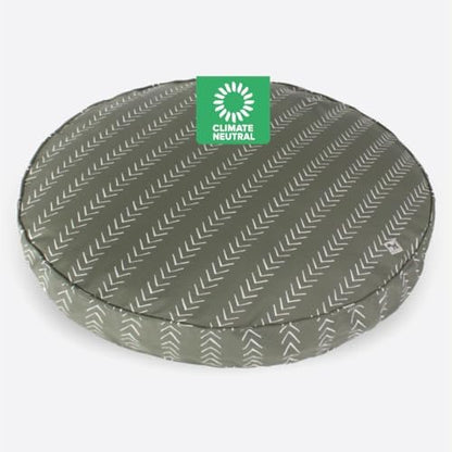 Molly Mutt pet duvet cover in green and white abstract print for medium large dogs