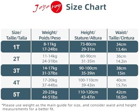 Joyo Roy 3T potty training underwear pack showcasing the included colorful tracking chart