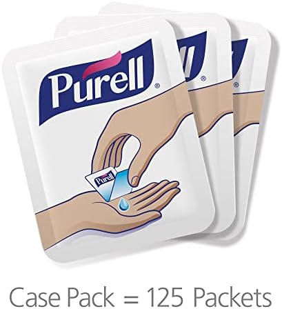 PURELL SINGLES Advanced Hand Sanitizer Gel, Fragrance Free, 125 Count Single-Use Travel-Size Packets - 9620-12-125EC (Pack of 1) - Image 2