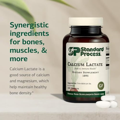 Standard Process Calcium Lactate bone and immune health supplement packaging