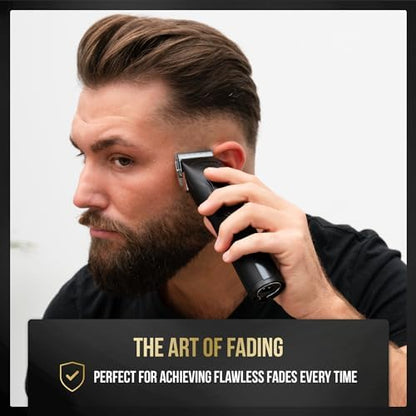 Novah professional hair cutting kit complete accessories including guards and charging cable
