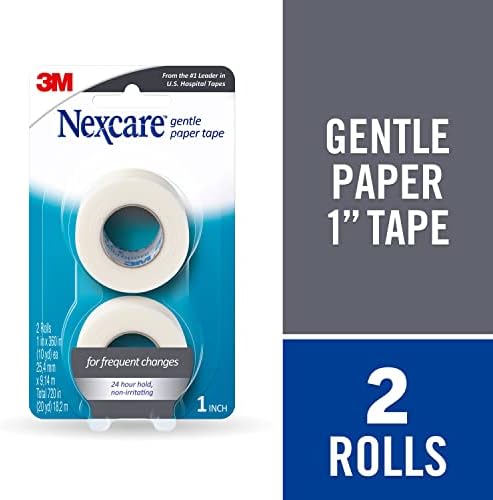 Hypoallergenic Nexcare Micropore tape for pain-free dressing removal