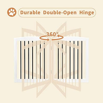 PUPETPO wooden pet partition placed as a barrier in front of a room entry