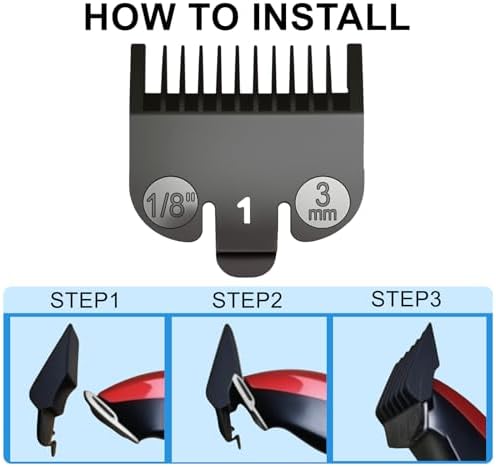 Professional grooming clipper guide combs for home use