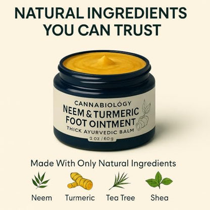 Thick Ayurvedic foot balm for cracked heels and dry skin relief