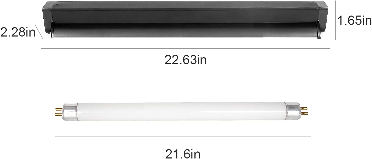 Repti Zoo 24 Watt desert reptile lighting fixture with reflector top view
