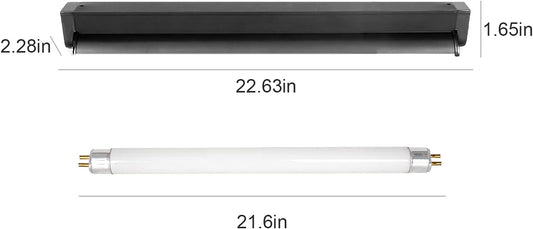 Repti Zoo 24 Watt desert reptile lighting fixture with reflector top view