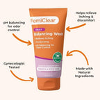 FemiClear feminine hygiene cleanser for itchy and irritated skin