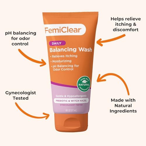 FemiClear feminine hygiene cleanser for itchy and irritated skin