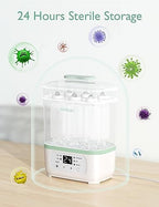 Momcozy sterilizer rack system for pump parts and nipples