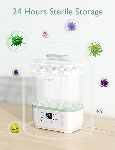 Momcozy sterilizer rack system for pump parts and nipples