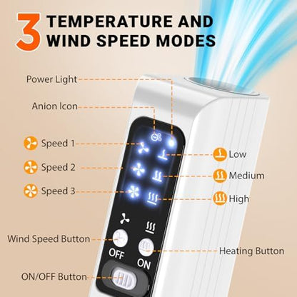 Fujoyia pet dryer showing the hanging strap hands-free mode