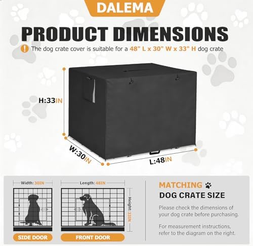 Dalema 48 inch cage cover highlighting the multi door zipper design for easy access