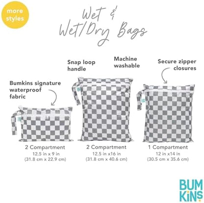 Bumkins boho beige reusable bag set organized for travel