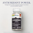Close up of Solaray Lycopene capsule container side profile