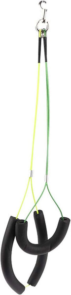 Adjustable restraint loop positioned for safe pet positioning